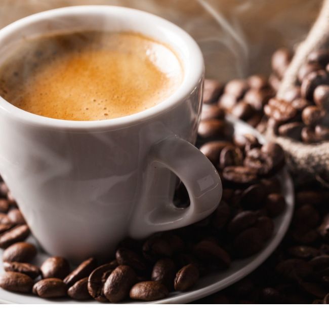 A steaming cup of NatureWyn filter coffee from Wayanad